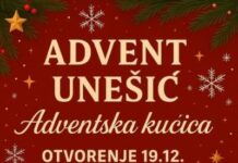 Advent u Unešiću počinje u petak u 18 sati