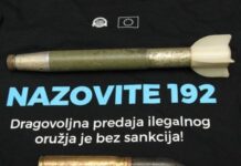 Policija od građana preuzela tri puške, šest bombi, prigušivač i 60 komada streljiva