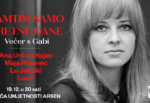 Koncert ‘Pamtim samo sretne dane – večer s Gabi’ u Kući umjetnosti Arsen