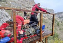 Dvoje stranaca neovlašteno se spuštalo zip-lineom u kanjonu Čikole i zabilo u stijenu